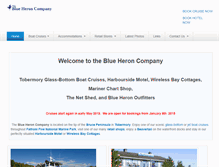 Tablet Screenshot of blueheronco.com